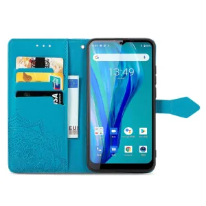 ART Peňaženkový kryt Oukitel C23 Pro ORNAMENT modrý
