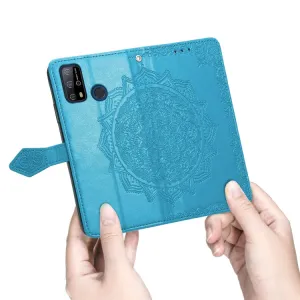 ART Peňaženkový kryt Oukitel C23 Pro ORNAMENT modrý