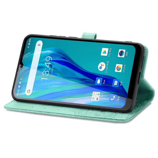 ART Peňaženkový kryt Oukitel C23 Pro ORNAMENT zelený
