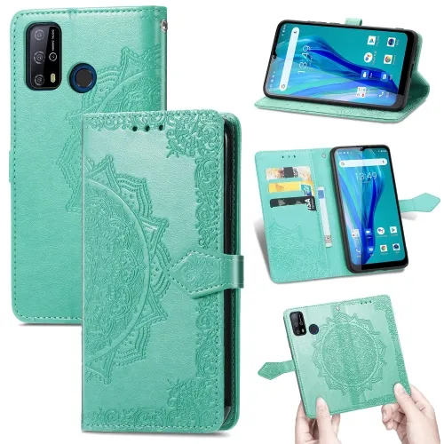 ART Peňaženkový kryt Oukitel C23 Pro ORNAMENT zelený