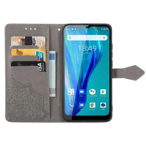 ART Peňaženkový kryt Oukitel C23 Pro ORNAMENT šedý