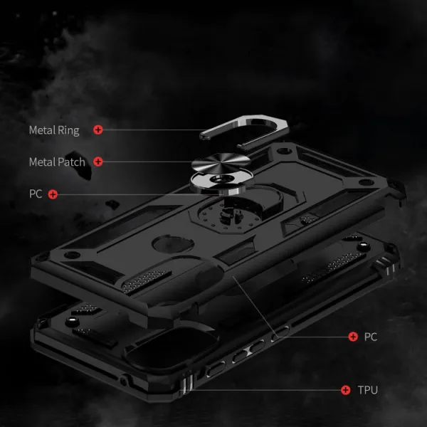 RING Ochranný obal pre Motorola Moto G71 5G čierny