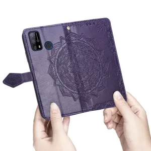 ART Peňaženkový kryt Oukitel C23 Pro ORNAMENT fialový