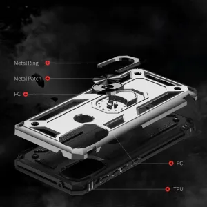 RING Ochranný obal pre Motorola Moto G71 5G strieborný