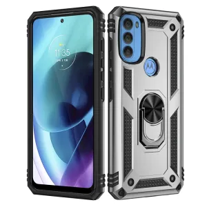 RING Ochranný obal pre Motorola Moto G71 5G strieborný