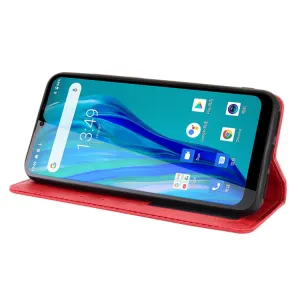 BUSINESS Peňaženkový kryt pre Oukitel C23 Pro červený