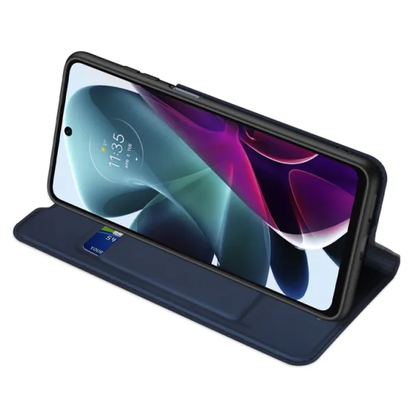 DUX Peňaženkový kryt Motorola Moto G200 5G modrý