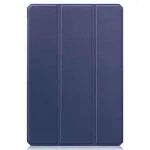 LEATHER Zaklápací obal Amazon Kindle Fire HD 10 / HD 10 2021 (11. generácia) tmavomodrý