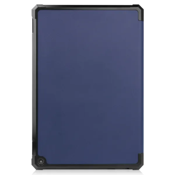 LEATHER Zaklápací obal Amazon Kindle Fire HD 10 / HD 10 2021 (11. generácia) tmavomodrý