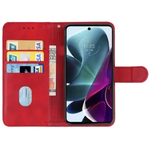 Peňaženkové puzdro Motorola Moto G200 5G červené