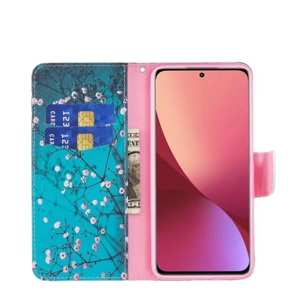 ART Peňaženkový kryt Xiaomi 12 / Xiaomi 12X PLUM BLOSSOM