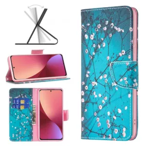 ART Peňaženkový kryt Xiaomi 12 / Xiaomi 12X PLUM BLOSSOM