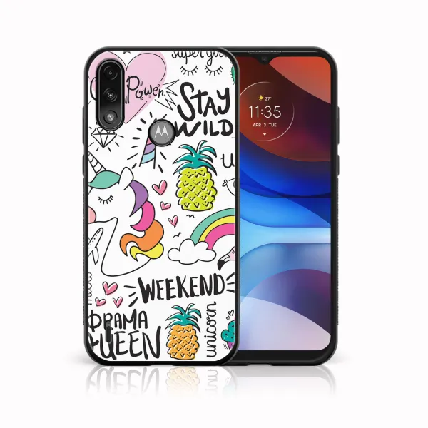 MY ART Silikónový kryt Motorola Moto E7 Power / E7i Power UNICORN (063)