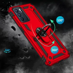 RING Ochranný obal pre Oppo Reno6 5G červený