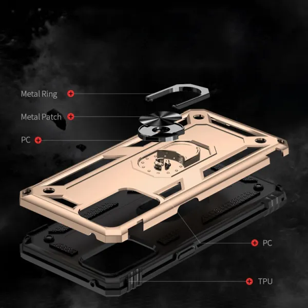 RING Ochranný obal pre Oppo Reno6 5G zlatý