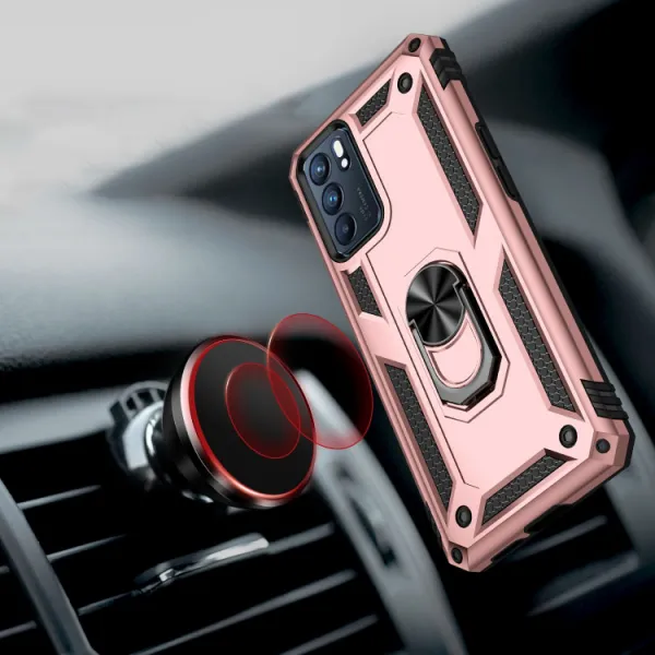 RING Ochranný obal pre Oppo Reno6 5G ružový