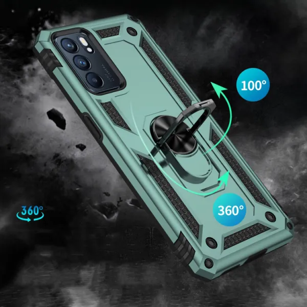 RING Ochranný obal pre Oppo Reno6 5G zelený