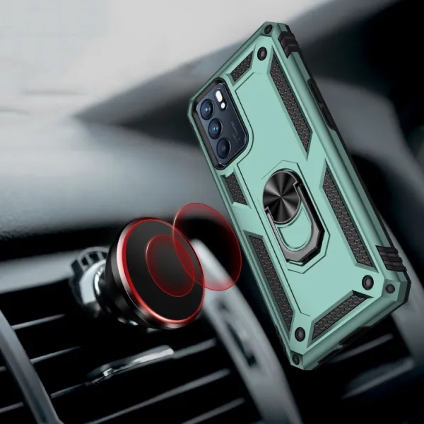 RING Ochranný obal pre Oppo Reno6 5G zelený