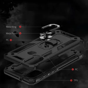 RING Ochranný obal pre Motorola Moto E20 / E30 / E40 čierny