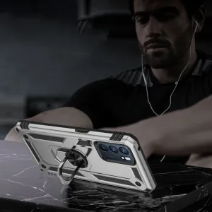 RING Ochranný obal pre Oppo Reno6 5G strieborný
