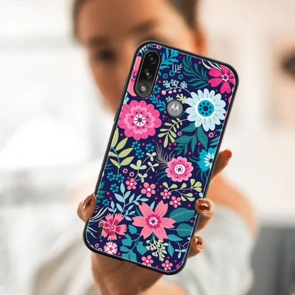MY ART Silikónový kryt Motorola Moto E7 Power / E7i Power FLORA (038)