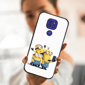 MY ART Silikónový kryt Motorola Moto G9 Play / E7 Plus MINIONS SELFIE (022)