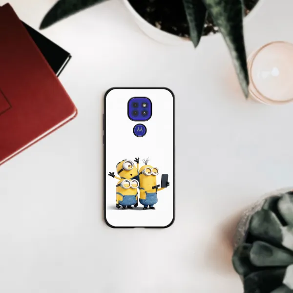 MY ART Silikónový kryt Motorola Moto G9 Play / E7 Plus MINIONS SELFIE (022)