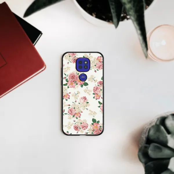 MY ART Silikónový kryt Motorola Moto G9 Play / E7 Plus PINK ROSES (016)