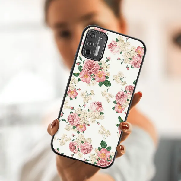MY ART Silikónový kryt Motorola Moto G9 Plus PINK ROSES (016)