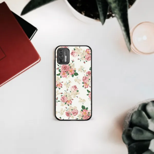 MY ART Silikónový kryt Motorola Moto G9 Plus PINK ROSES (016)