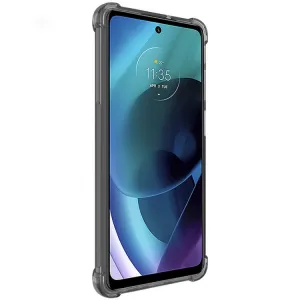 IMAK Ochranný silikónový kryt + fólia Motorola Moto G71 5G čierny
