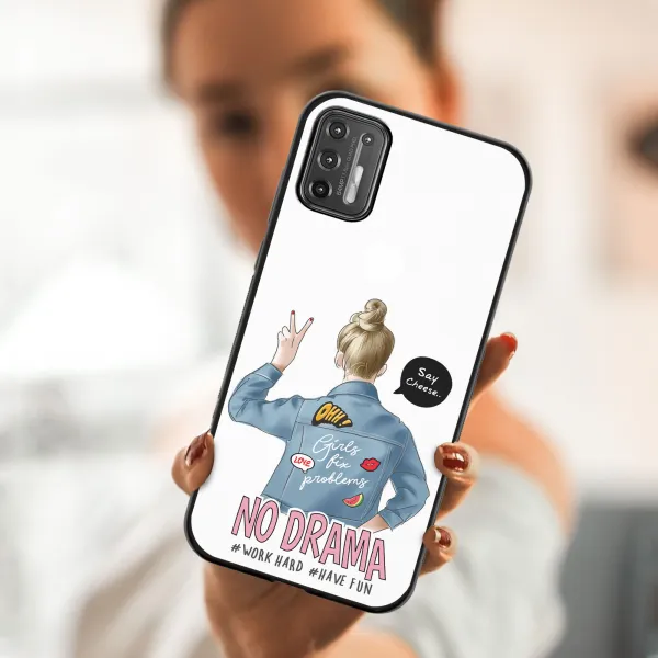 MY ART Silikónový kryt Motorola Moto G9 Plus NO DRAMA (138)