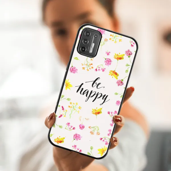 MY ART Silikónový kryt Motorola Moto G9 Plus BE HAPPY (019)