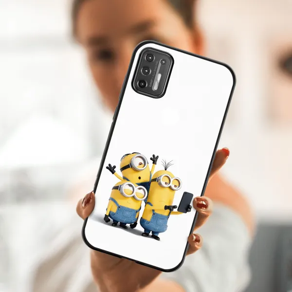 MY ART Silikónový kryt Motorola Moto G9 Plus MINIONS SELFIE (022)
