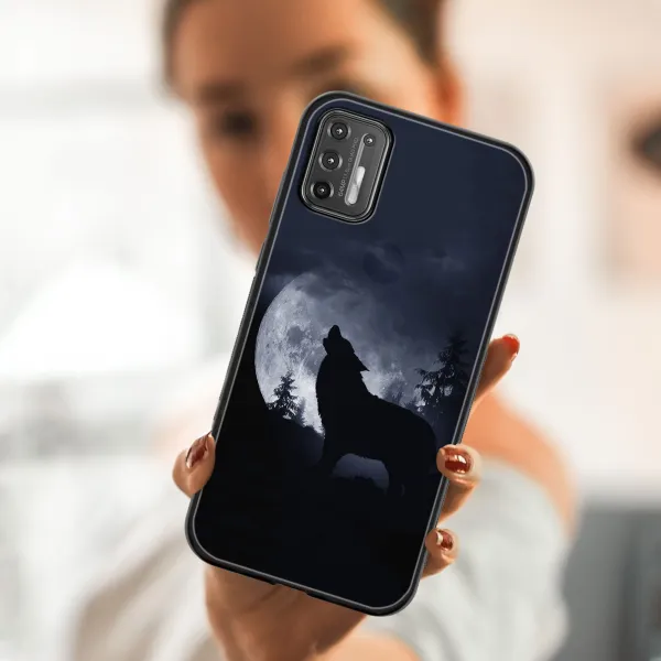 MY ART Silikónový kryt Motorola Moto G9 Plus WOLF (247)
