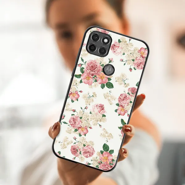 MY ART Silikónový kryt Motorola Moto G9 Power PINK ROSES (016)