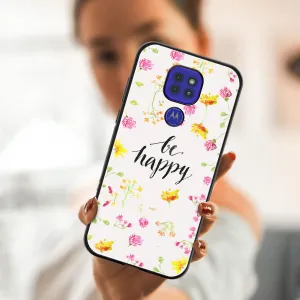 MY ART Silikónový kryt Motorola Moto G9 Play / E7 Plus BE HAPPY (019)