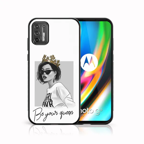 MY ART Silikónový kryt Motorola Moto G9 Plus QUEEN (139)