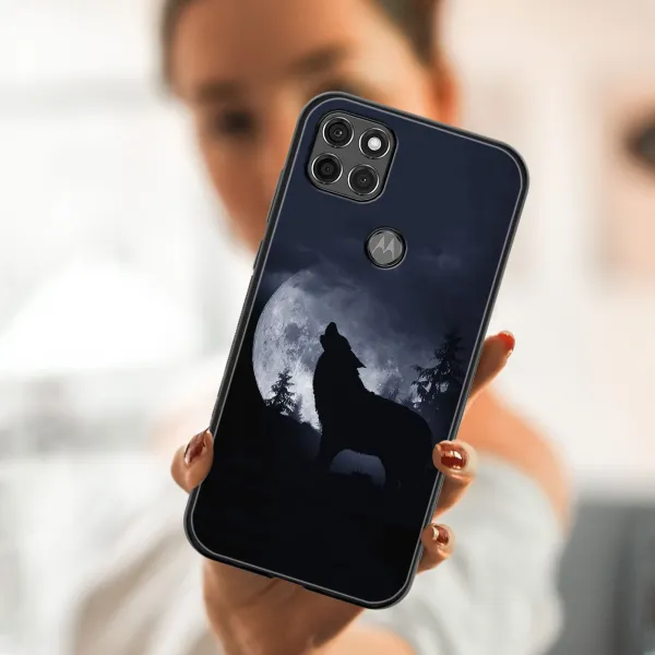 MY ART Silikónový kryt Motorola Moto G9 Power WOLF (247)