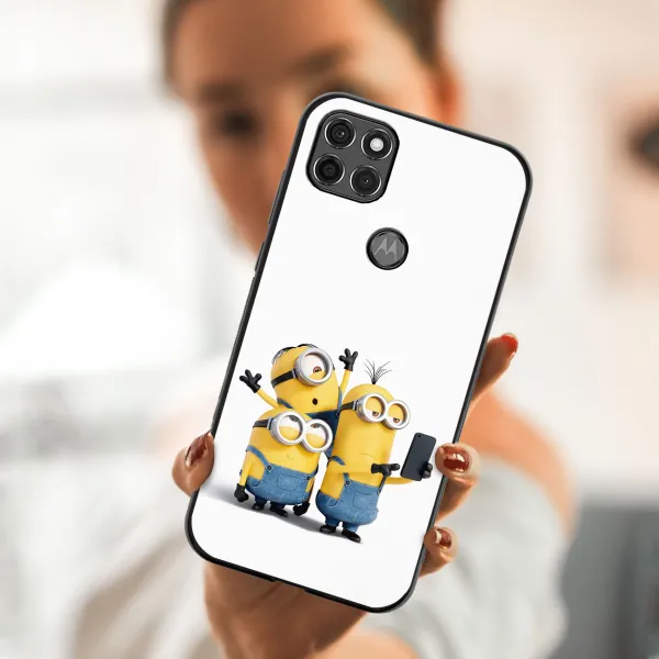 MY ART Silikónový kryt Motorola Moto G9 Power MINIONS SELFIE (022)