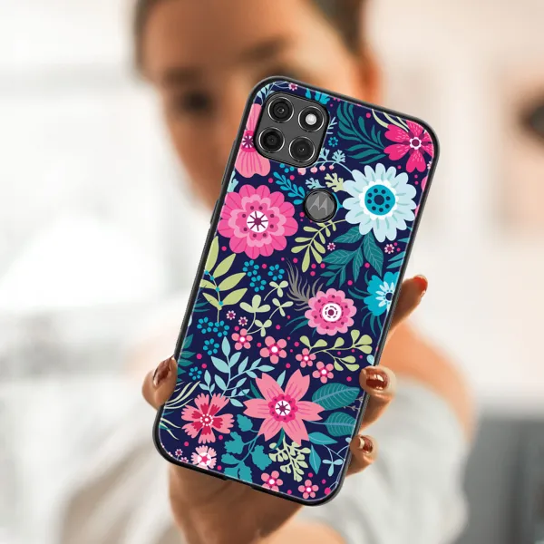 MY ART Silikónový kryt Motorola Moto G9 Power FLORA (038)