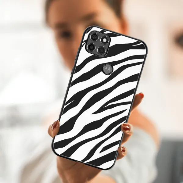 MY ART Silikónový kryt Motorola Moto G9 Power ZEBRA (049)