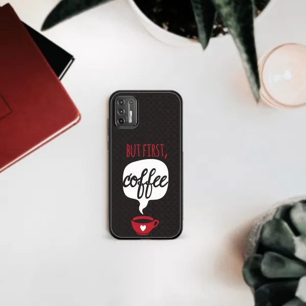 MY ART Silikónový kryt Motorola Moto G9 Plus COFFEE (056)