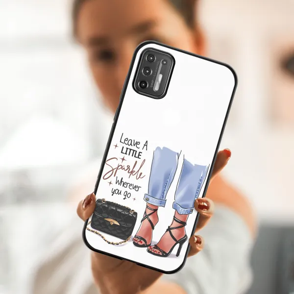 MY ART Silikónový kryt Motorola Moto G9 Plus SHOES (061)