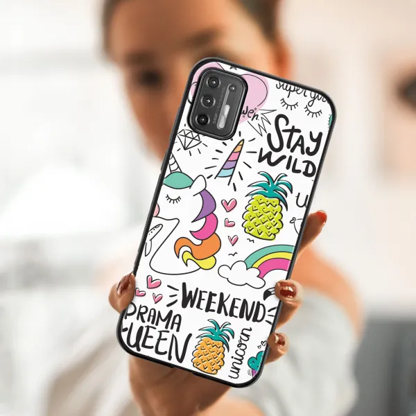 MY ART Silikónový kryt Motorola Moto G9 Plus UNICORN (063)