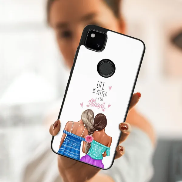 MY ART Silikónový kryt Google Pixel 4a FRIENDS (060)