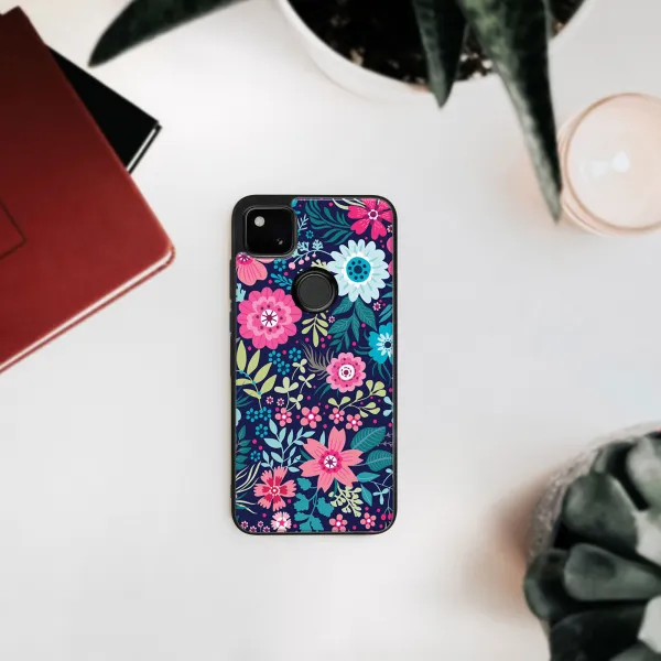MY ART Silikónový kryt Google Pixel 4a FLORA (038)