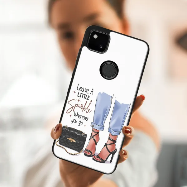 MY ART Silikónový kryt Google Pixel 4a SHOES (061)