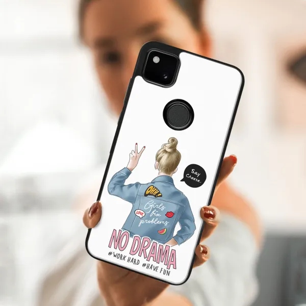 MY ART Silikónový kryt Google Pixel 4a NO DRAMA (138)