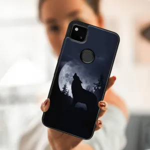 MY ART Silikónový kryt Google Pixel 4a WOLF (247)